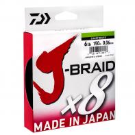 Шнур Daiwa J-Braid X8 CHARTREUSE 150м. 0,06 (12750-006)